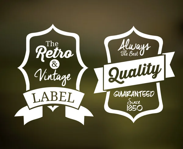 Retro and Vintage label — Stock Vector