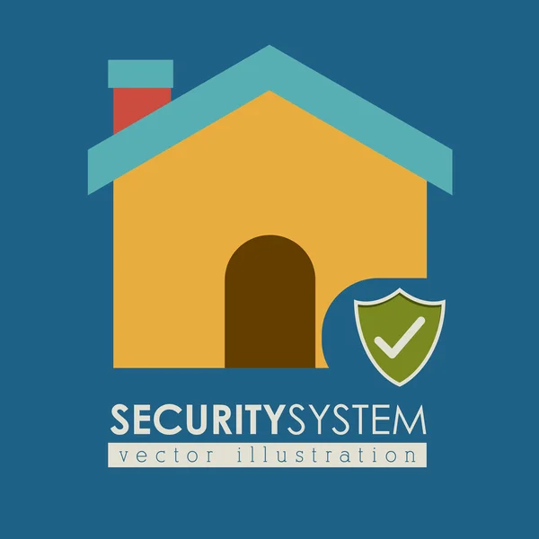 Diseño del sistema de seguridad — Vector de stock