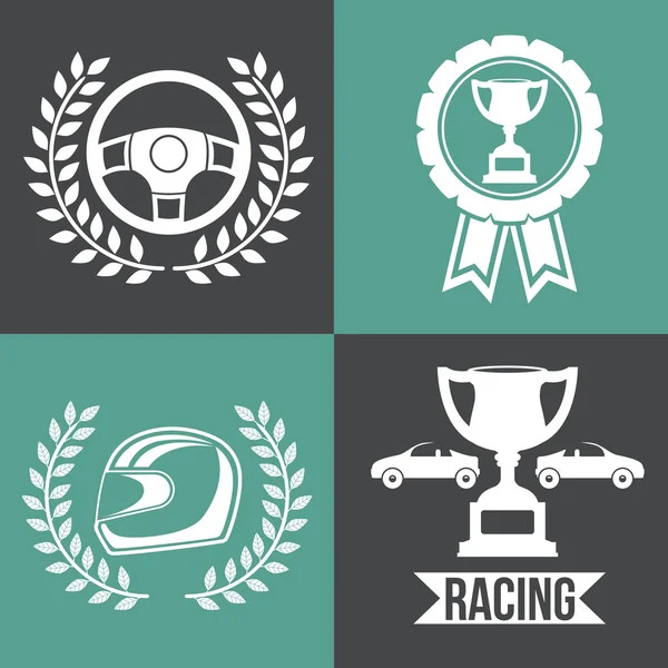 Racing School design — Stock vektor
