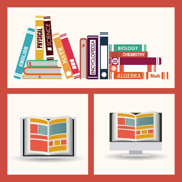 E-learning design — Stockvector