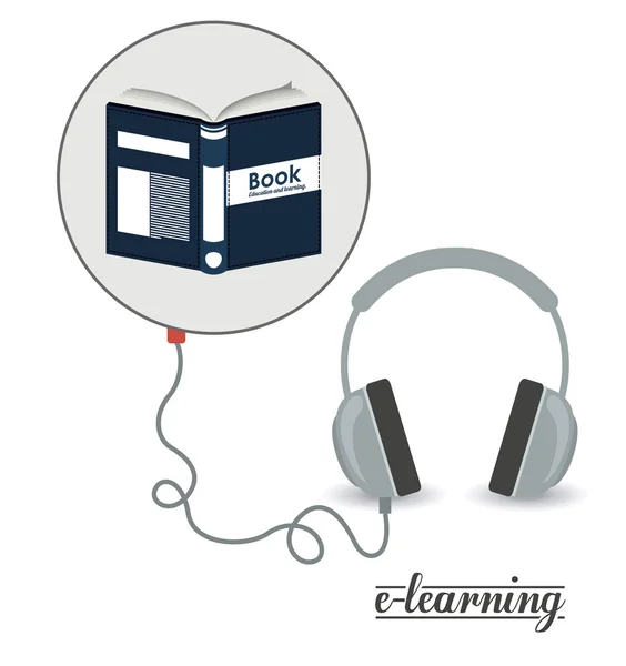 Progettazione e-learning — Vettoriale Stock