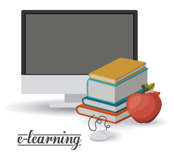 Progettazione e-learning — Vettoriale Stock