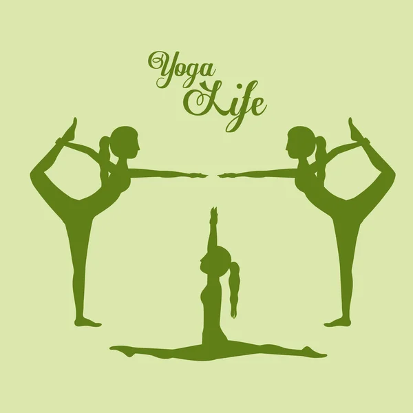 Yoga Life design — стоковый вектор