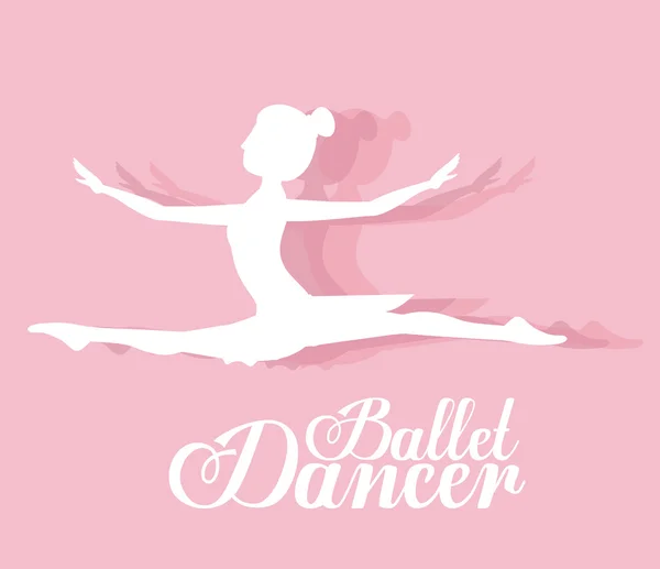 Ballet dance design — Stock Vector