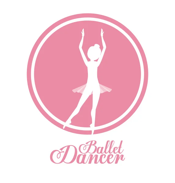 Design de dança ballet — Vetor de Stock