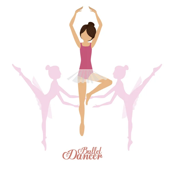 Ballet dans ontwerp — Stockvector