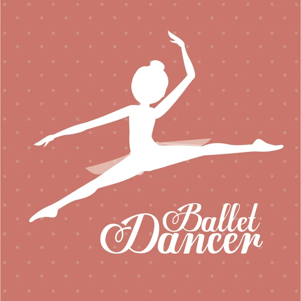 Danse de ballet design — Image vectorielle