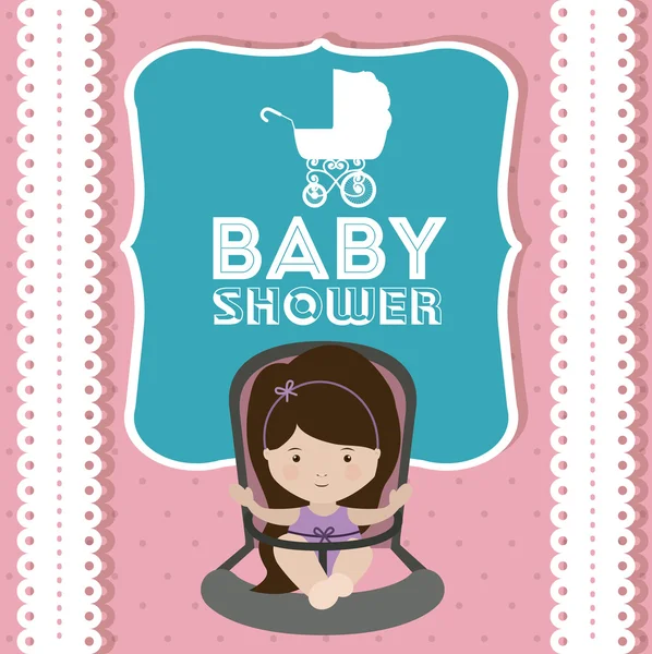 Baby douche ontwerp — Stockvector