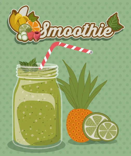 Design smoothie — Vetor de Stock