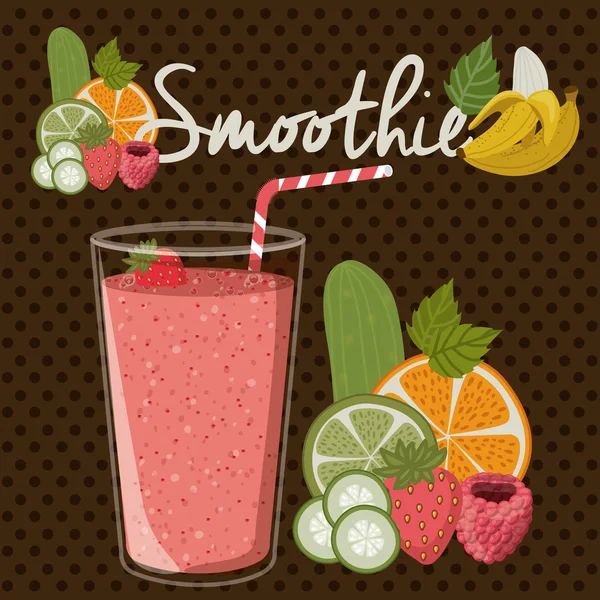 Design smoothie — Vetor de Stock