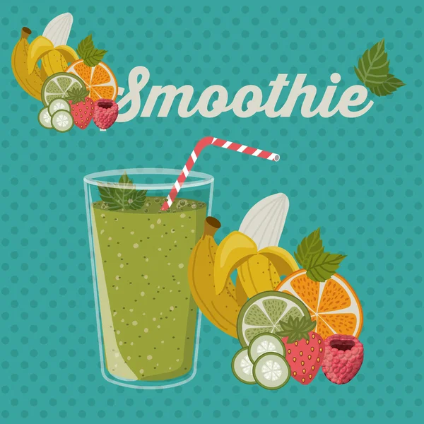 Design smoothie — Vetor de Stock