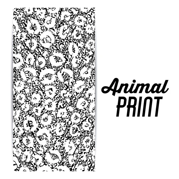 Design de impressão animal — Vetor de Stock