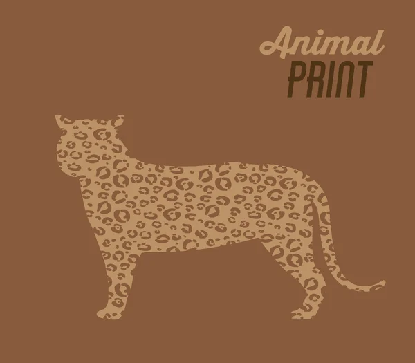 Diseño de impresión animal — Vector de stock