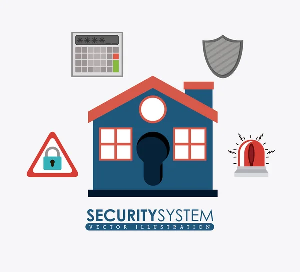 Diseño del sistema de seguridad — Vector de stock