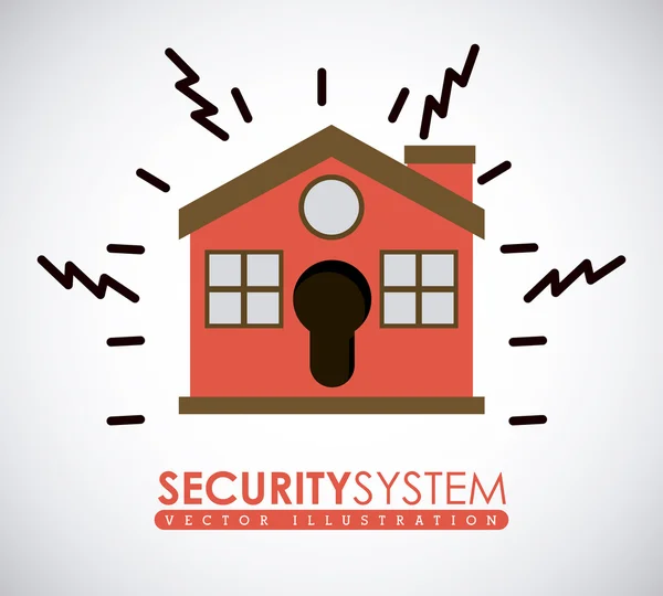 Diseño del sistema de seguridad — Vector de stock