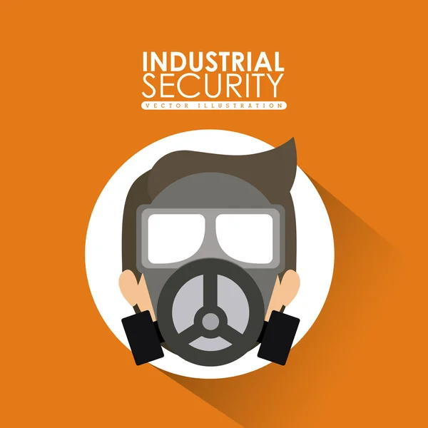 Industrial Security  design — Stock Vector