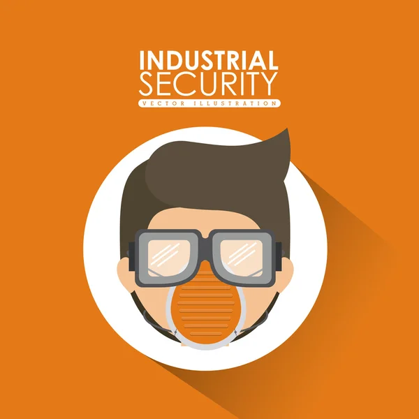 Industrial Security  design — Stock Vector