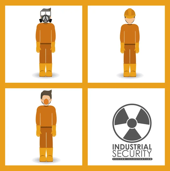 Industrial Security  design — Stock Vector