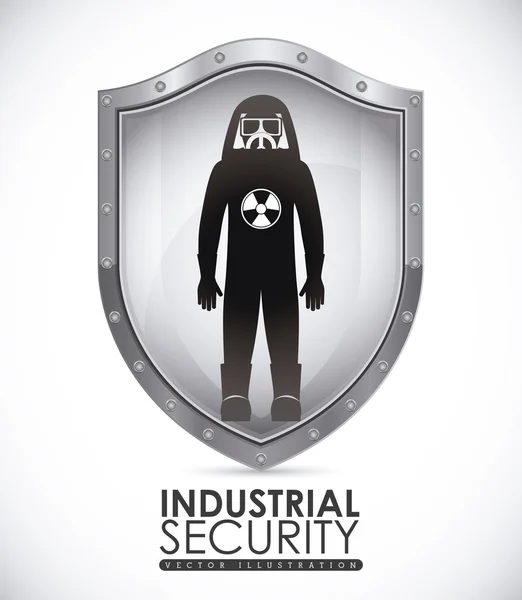 Industrial Security  design — Stock Vector