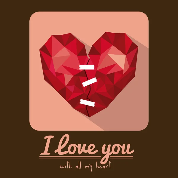 Diseño de amor — Vector de stock