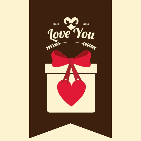 Diseño de amor — Vector de stock