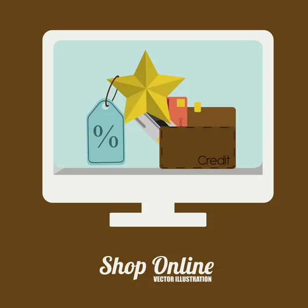 Shopping online-design — Stock vektor