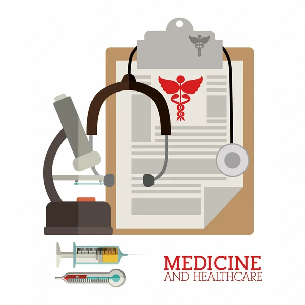 Medicine and healthcare design — Stock Vector