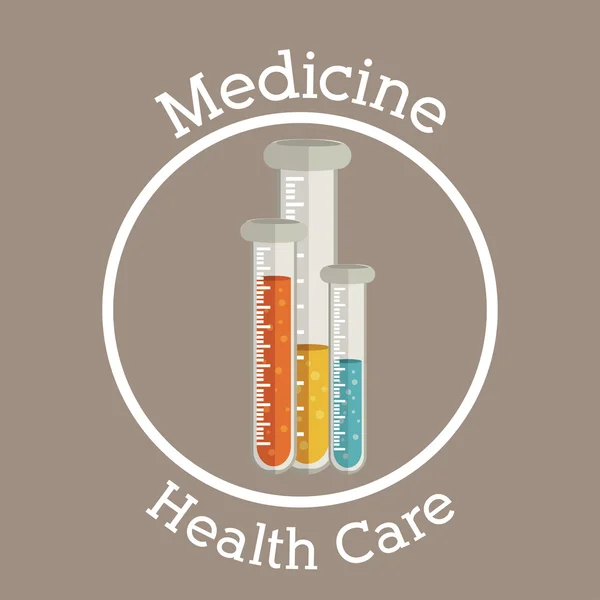 Desenho de medicina e cuidados de saúde — Vetor de Stock