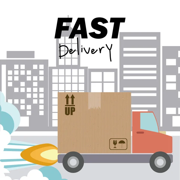 Delivery design — Stock Vector