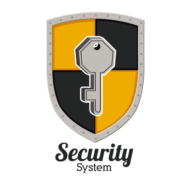 Diseño del sistema de seguridad — Vector de stock