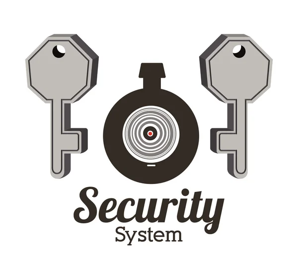 Diseño del sistema de seguridad — Vector de stock