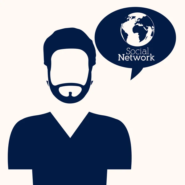 社会的なネットワークの設計 — ストックベクタ
