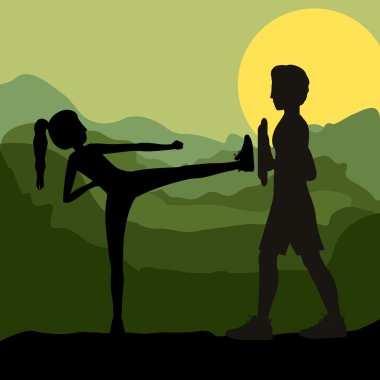 Vücut mücadele tasarım 