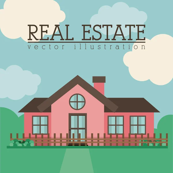 Real estate design — Stock Vector