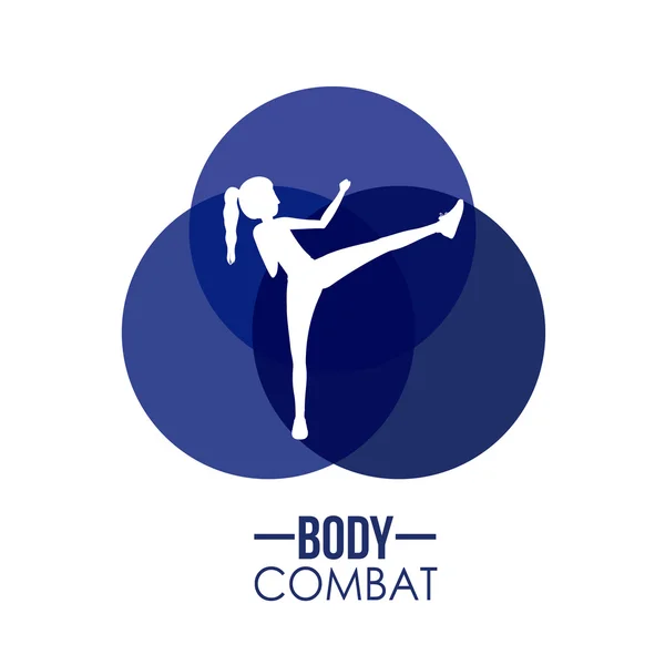 Body Combat design — Stock Vector
