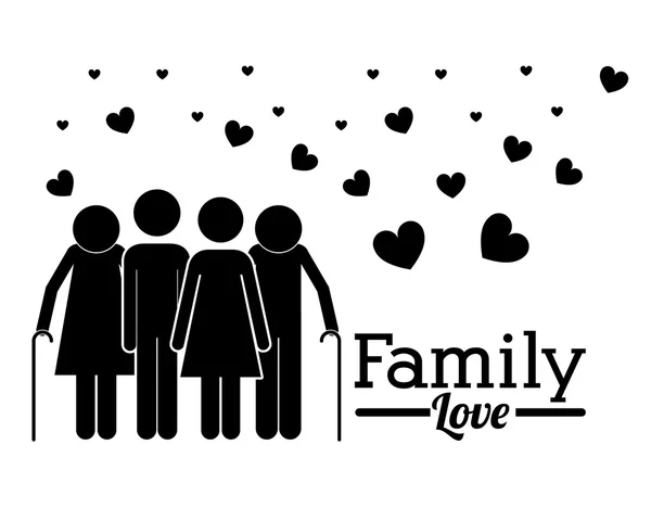 Familie ontwerp — Stockvector