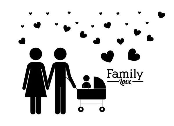 Familie ontwerp — Stockvector