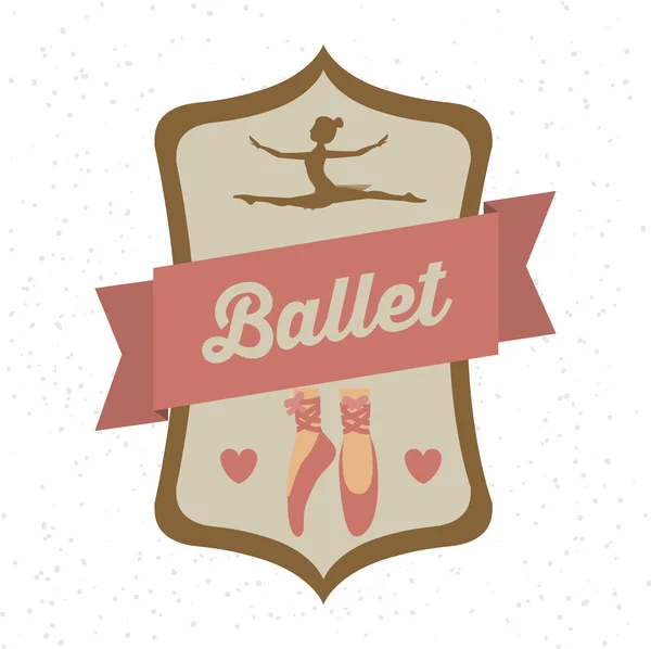 Projekt szkoły Baletowej — Wektor stockowy