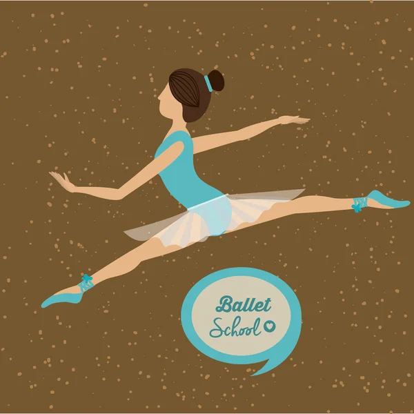 Ballet School ontwerp — Stockvector