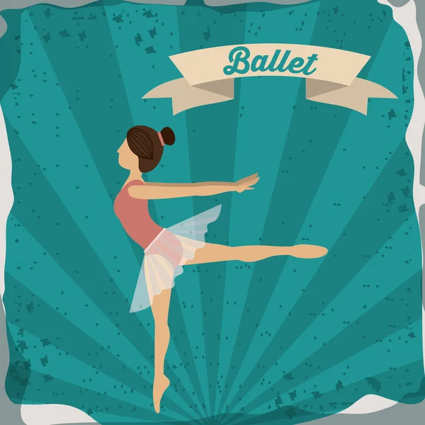 Ballet School ontwerp — Stockvector