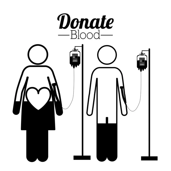 捐赠血液设计 — 图库矢量图片