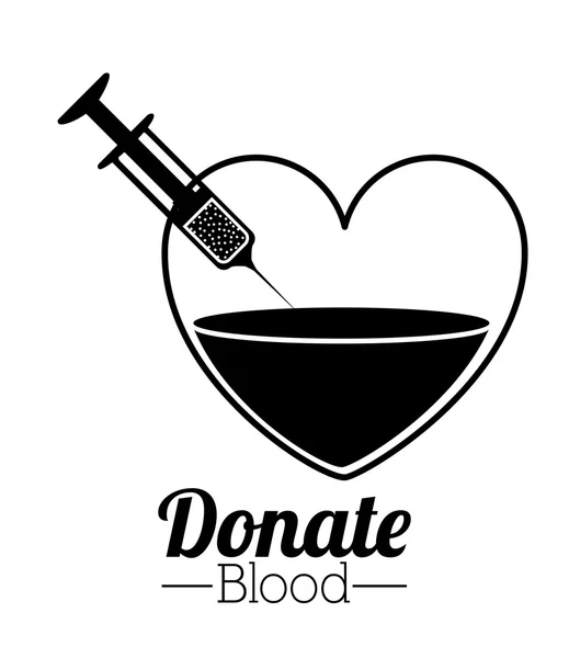 Donar sangre diseño — Archivo Imágenes Vectoriales