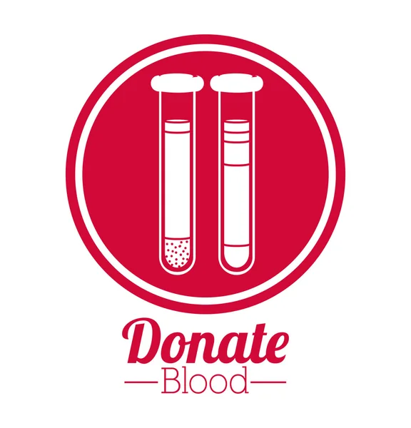 Donar sangre diseño — Vector de stock