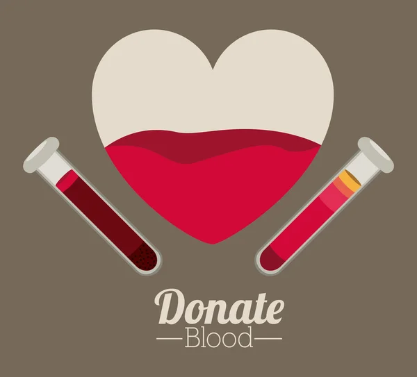 Faire un don de sang — Image vectorielle
