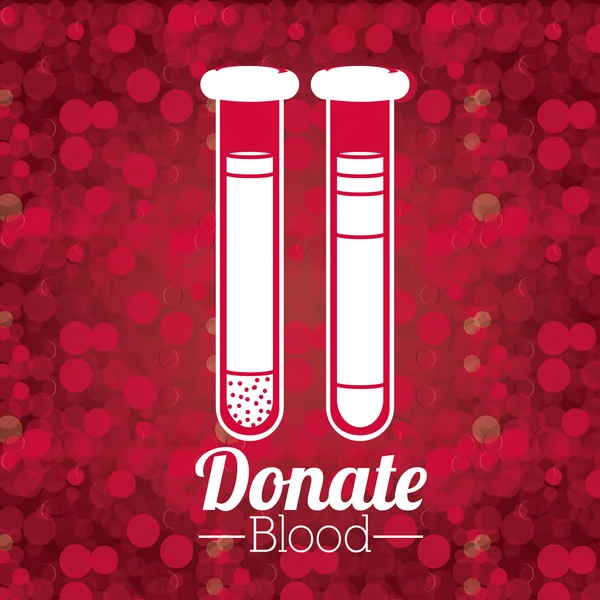 Doneren van bloed ontwerp — Stockvector
