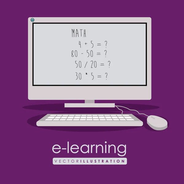 E-Learning-Design — Stockvektor