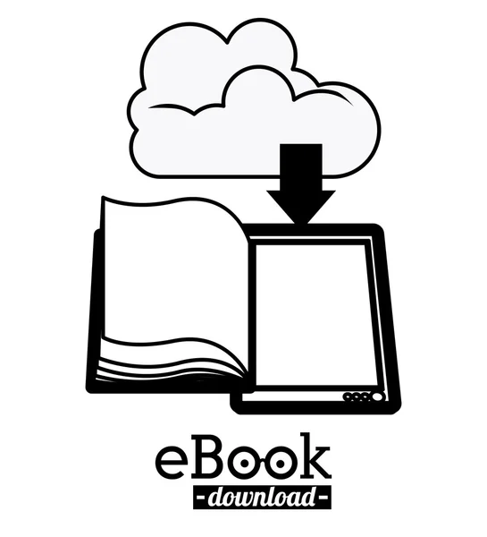 Diseño del libro electrónico — Vector de stock