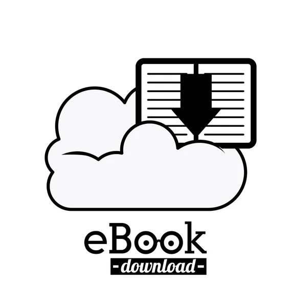 E-Book-Design — Stockvektor