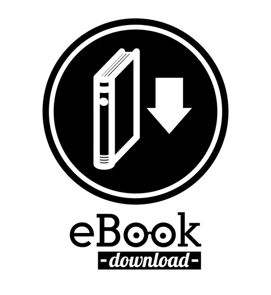 Disegno del e-libro — Vettoriale Stock