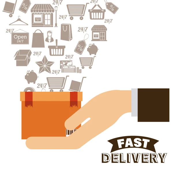 Delivery design — Stock Vector